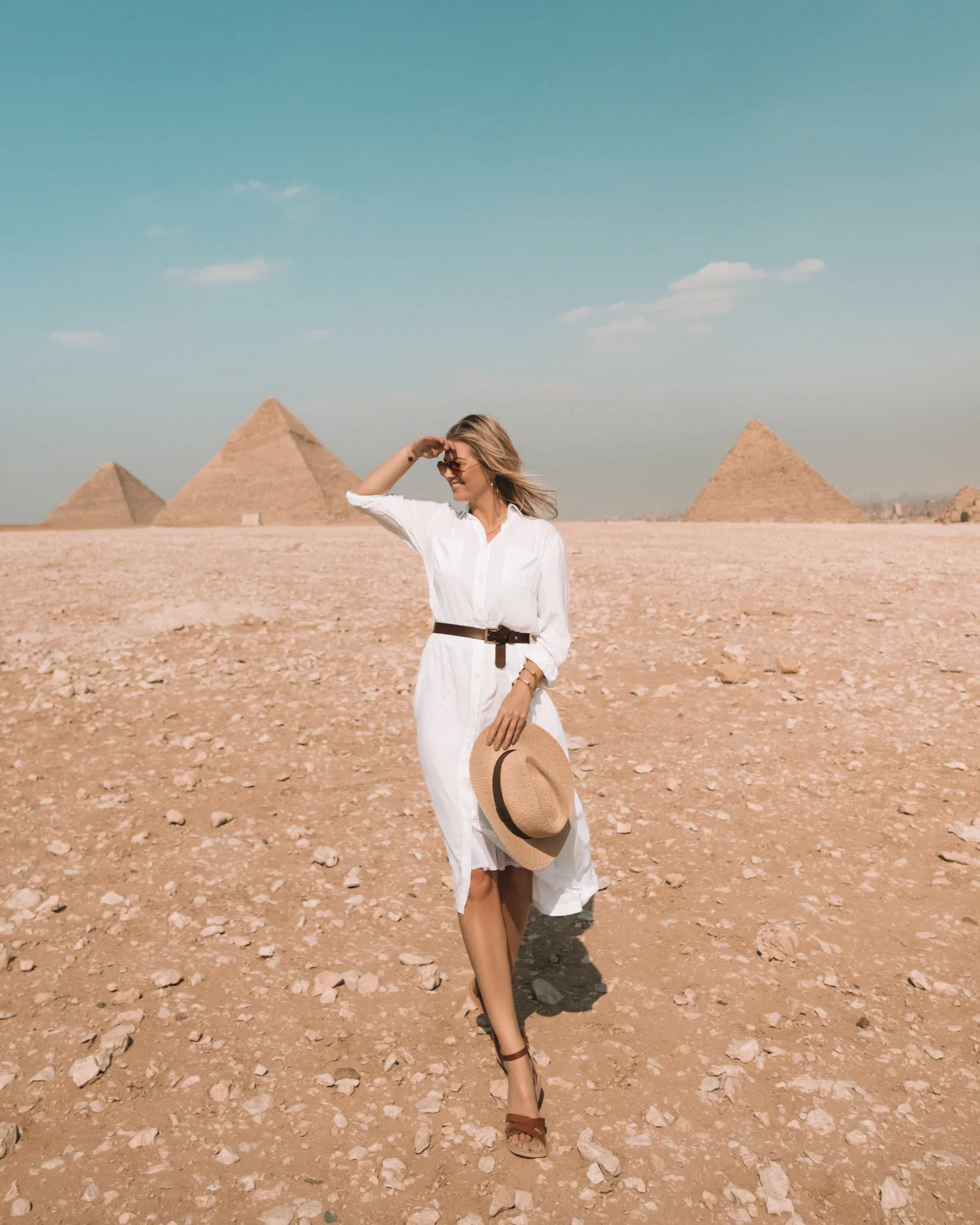 Tourists photographing an ancient site
